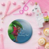 Afrikaanse Amerikaanse feestdag en Apple Birthday Papieren Bordje (Feest)