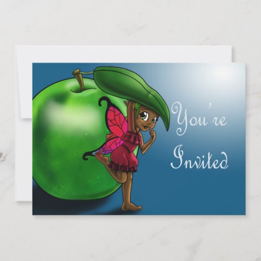 Afrikaanse Amerikaanse feestdag en groene appel Kaart (Voorkant)