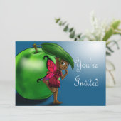 Afrikaanse Amerikaanse feestdag en groene appel Kaart (Staand voorkant)