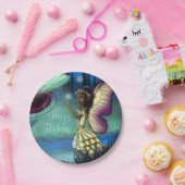 Afrikaanse Amerikaanse feestdag en paddenstoel Papieren Bordje (Feest)