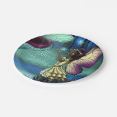 Afrikaanse Amerikaanse feestdag en paddenstoel Papieren Bordje (Gekanteld)