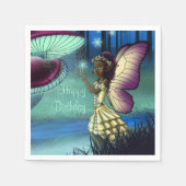 Afrikaanse Amerikaanse feestdag en paddenstoel Servetten (Voorkant)