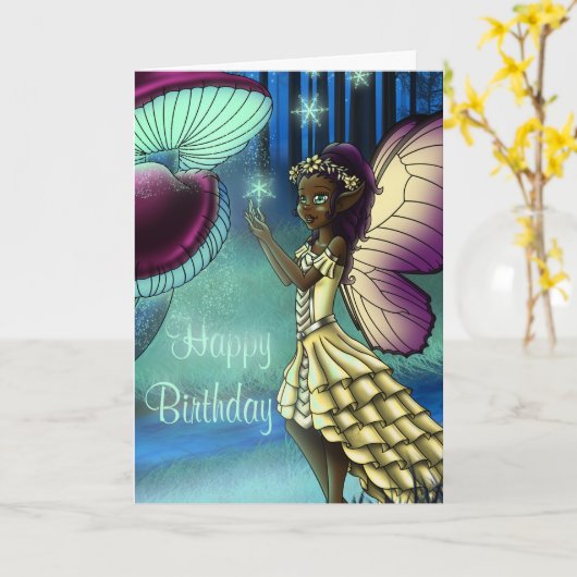 Afrikaanse Amerikaanse feestdag Kaart (Gele Bloem)