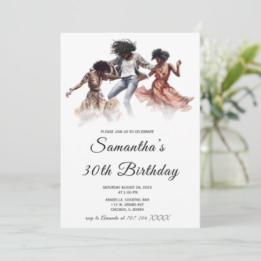 Afrikaanse Amerikaanse feestdag Kaart (Staand voorkant)