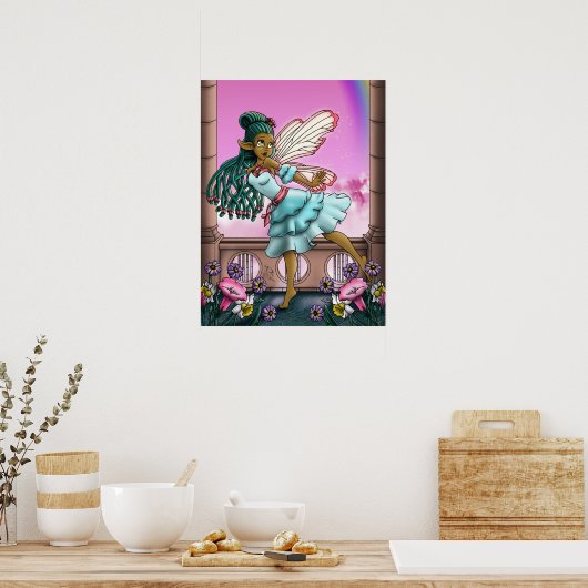 Afrikaanse Amerikaanse feiën Poster (Keuken)