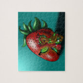 Afrikaanse Amerikaanse feier en aardbei Legpuzzel (Verticaal)