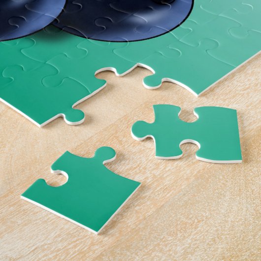 Afrikaanse Amerikaanse feier en blauwe bessen Legpuzzel (Zijkant)