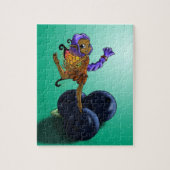 Afrikaanse Amerikaanse feier en blauwe bessen Legpuzzel (Verticaal)