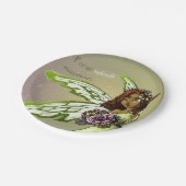 Afrikaanse Amerikaanse feier en bloemen Birthday Papieren Bordje (Gekanteld)