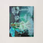 Afrikaanse Amerikaanse feier en bloemen Legpuzzel (Verticaal)