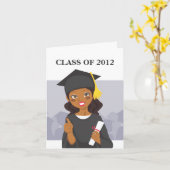 Afrikaanse Amerikaanse Gediplomeerde Kaart (Gele Bloem)