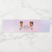 Afrikaanse Amerikaanse geslachtsgenoten onthullen  Waterfles Etiket (Enkel label)