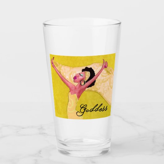 Afrikaanse Amerikaanse godin Glas (Voorkant)