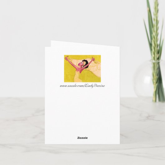 Afrikaanse Amerikaanse godin Kaart (Achterkant)