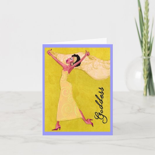 Afrikaanse Amerikaanse godin Kaart (Voorkant)