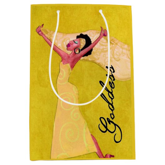 Afrikaanse Amerikaanse godin Medium Cadeauzakje (Voorkant)