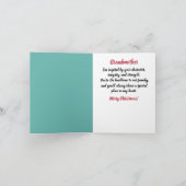 Afrikaanse Amerikaanse grootmoeder Kerstmis Kaart (Binnen)