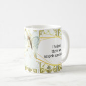 Afrikaanse Amerikaanse guardian-engelvensters met  Koffiemok (Voorkant rechts)