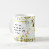 Afrikaanse Amerikaanse guardian-engelvensters met  Koffiemok (Voorkant links)