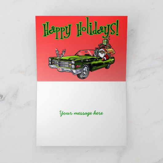 Afrikaanse Amerikaanse hipster Feestdagen Kaart (Binnen)