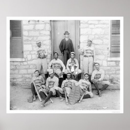 Afrikaanse Amerikaanse honkbal 1900 Poster (Voorkant)