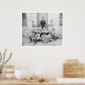 Afrikaanse Amerikaanse honkbal 1900 Poster (Keuken)