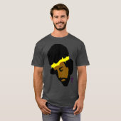 AFRIKAANSE AMERIKAANSE JESUS Black Jesus Art T-shirt (Voorkant volledig)