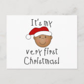 Afrikaanse Amerikaanse jongen 1 Kerstmis Feestdagenkaart (Voorkant)