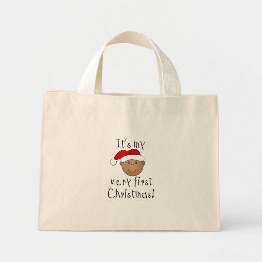 Afrikaanse Amerikaanse jongen 1 Kerstmis Mini Tote Bag (Voorkant)