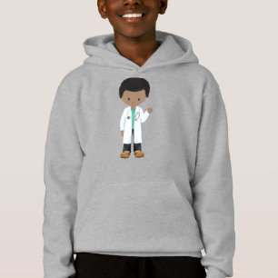 Afrikaanse Amerikaanse jongen, dokter, Lab Coat, M