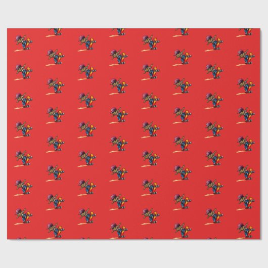 Afrikaanse Amerikaanse jongen op een Skateboardpat Cadeaupapier (Vlak)