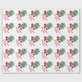 Afrikaanse Amerikaanse kerstboom White Cadeaupapier (Vlak)