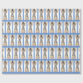 Afrikaanse Amerikaanse kerstengel met hond Cadeaupapier (Vlak)