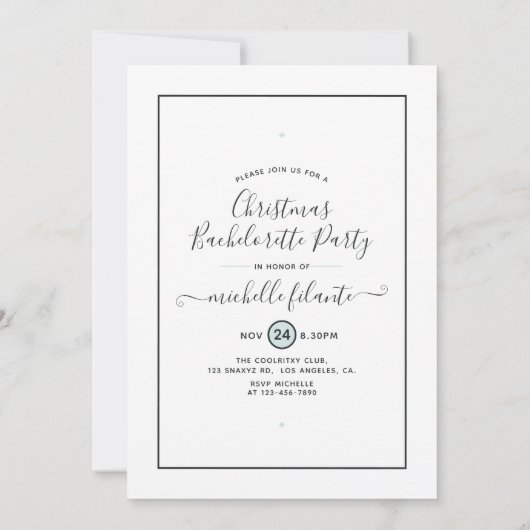 Afrikaanse Amerikaanse kerstfeestpartij Invi Kaart (Achterkant)