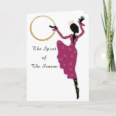 Afrikaanse Amerikaanse kerstkaart (Voorkant)