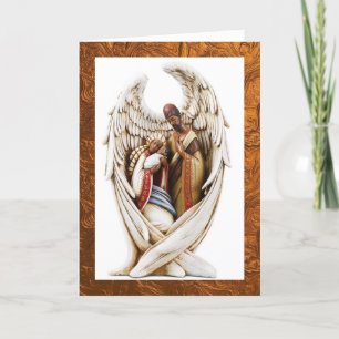 Afrikaanse Amerikaanse kerstkaart Bedankkaart