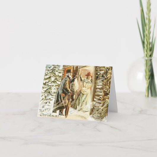 -Afrikaanse Amerikaanse kerstkaart Feestdagen Kaart (Voorkant)