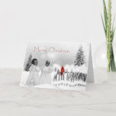 Afrikaanse Amerikaanse kerstkaart Feestdagen Kaart (Voorkant)