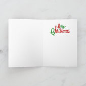 Afrikaanse Amerikaanse kerstkaart Feestdagen Kaart (Binnen)