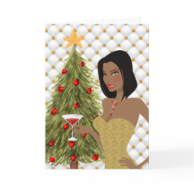 Afrikaanse Amerikaanse kerstkaart