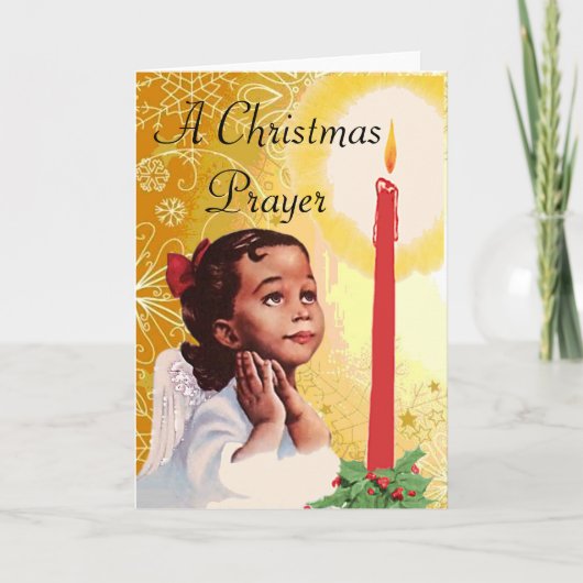 -Afrikaanse Amerikaanse kerstkaart Feestdagen Kaart (Voorkant)