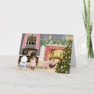 Afrikaanse Amerikaanse kerstkaart Feestdagen Kaart