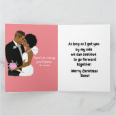 Afrikaanse Amerikaanse kerstkaart Kaart (Binnen)