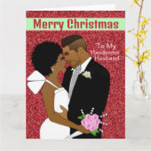 Afrikaanse Amerikaanse kerstkaart Kaart (Gele Bloem)