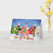 -Afrikaanse Amerikaanse kerstkaart Kaart (Gele Bloem)