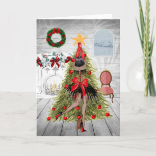 Afrikaanse Amerikaanse kerstkaart Kaart