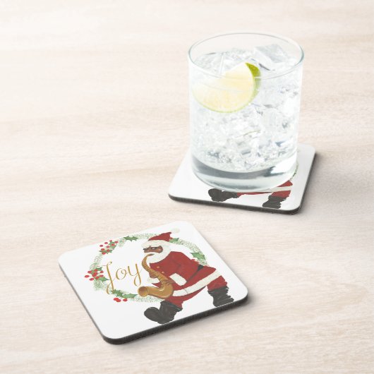 Afrikaanse Amerikaanse kerstman Bier Onderzetter (Rechterzijde)