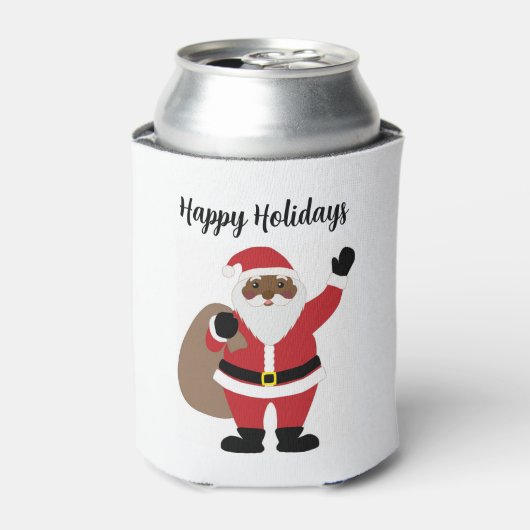 Afrikaanse Amerikaanse kerstman Blikjeskoeler (Blikje Voorkant)