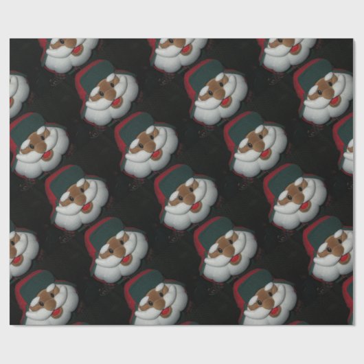 Afrikaanse Amerikaanse kerstman Cadeaupapier (Vlak)
