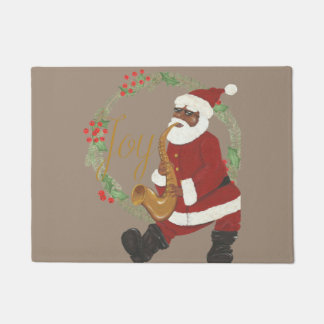 Afrikaanse Amerikaanse kerstman Deurmat